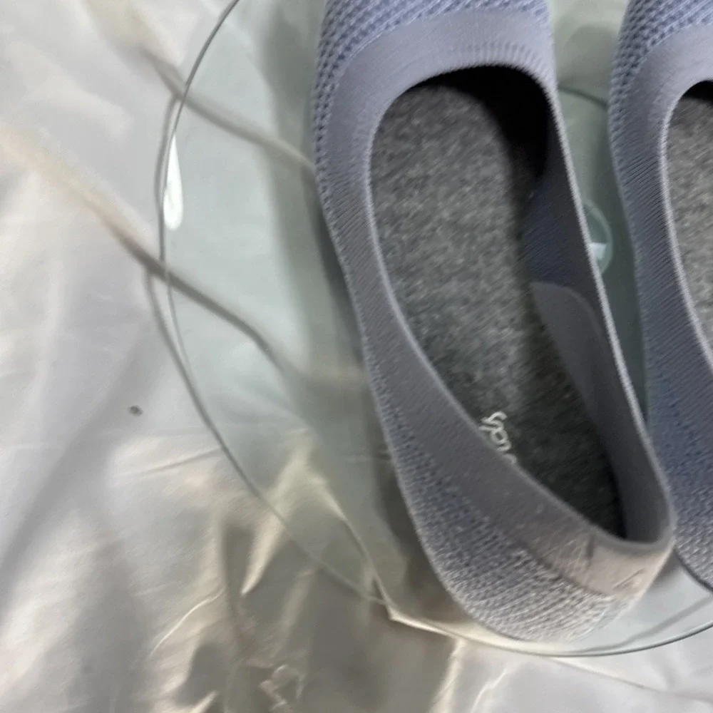 Allbirds Tree Breezers Women's Knit Ballet Flats Size 8 Mist Gray - Picture 6 of 7